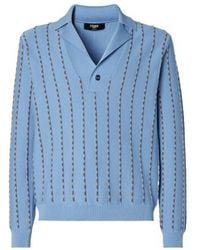 Fendi - Long Sleeved V-Neck Knitted Jumper - Lyst