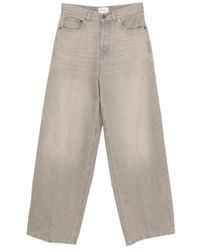 Haikure - Bethany Faded-Effect Wide-Leg Jeans - Lyst