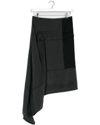 Lemaire - Pleated Asymmetric Skirt - Lyst