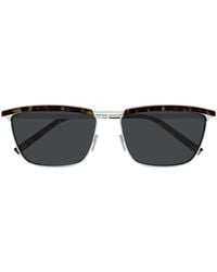Saint Laurent - Eyewear Rectangular Frame Sunglasses - Lyst