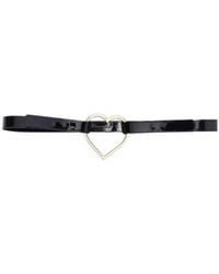 Blumarine - Logo Embossed Heart Buckled Belt - Lyst