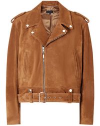Nili Lotan - Evel Suede Motorcycle Jacket - Lyst