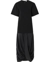 TOTEME - Totême Panelled Draped T-Shirt Dress - Lyst