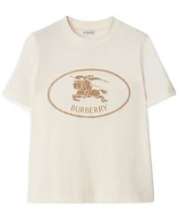 Burberry - Knight Stamp Crewneck T-Shirt - Lyst