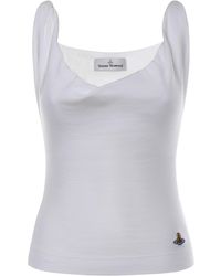 Vivienne Westwood - Orb Embroidered Knitted Top - Lyst