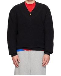 Entire studios - Knitted V-Neck Sweater - Lyst
