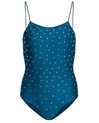 Oséree - Oséree Crystal-Embellished One-Piece Beachwear - Lyst