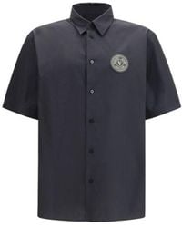 Versace - Jeans Couture Logo Patch Short-Sleeve Shirt - Lyst