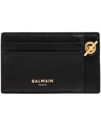 Balmain - Chain Detail Card Holder Wallet - Lyst