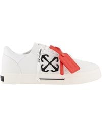 Off-White c/o Virgil Abloh - New Low Vulcanized Lace-Up Sneakers - Lyst