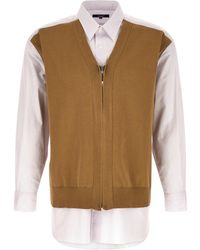 Comme des Garçons - Comme Des Garçons Homme Cardigan Insert Shirt - Lyst
