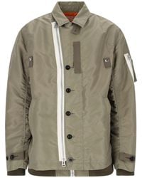Sacai - Layered Single-Breasted Zipped Jacket - Lyst