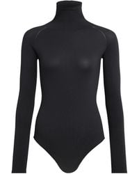 Alaïa - Alaïa High Neck Second Skin Knit Bodysuit - Lyst