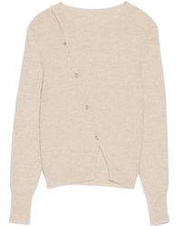 Jacquemus - La Pau Cut-Out Long-Sleeved Cardigan - Lyst