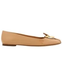 Ferragamo - Gancini Ballet Flat - Lyst