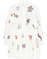 ALÉMAIS - X Lrnce Mina Floral-Embellishment Mini Dress - Lyst