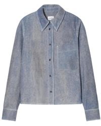 Closed - Press-Stud Leather Jacket - Lyst