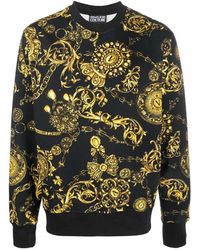 Versace Jeans Couture - Baroque-Print Sweatshirt - Lyst
