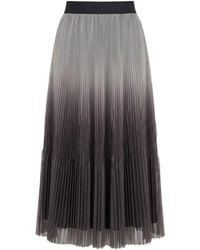 Peserico - Gradient Effect Pleated Midi Skirt - Lyst