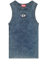 DIESEL M-Anchor-A-Sl Tank Top in Blue | Lyst
