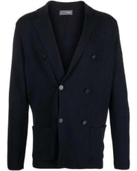 Drumohr - Double-Breasted Merino Wool Cardigan - Lyst
