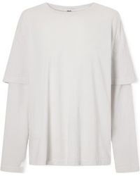 Agolde - Simple Cotton T-Shirt - Lyst