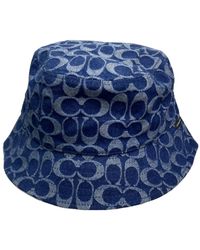 COACH - Signature Denim Bucket Hat - Lyst