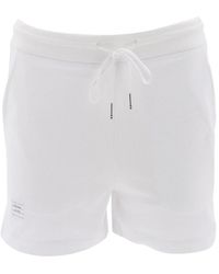 Thom Browne - Rwb Stripe Piqué Shorts - Lyst