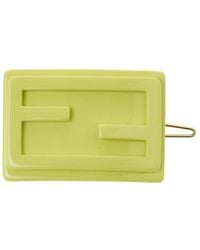 Fendi - Logo Rectangular Hair Clip - Lyst