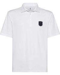Brunello Cucinelli - Appliqué-Detail Polo Shirt - Lyst