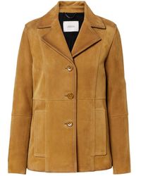 Dorothee Schumacher - Single-Breasted Leather Jacket - Lyst