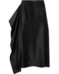 The Row - Athalia Pleated Midi Skirt - Lyst