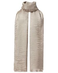 Fendi - Tiger Animalier Jacquard Fringed Scarf - Lyst