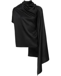 Magda Butrym - Asymmetric Drape Top - Lyst
