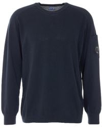 C.P. Company - Crewneck Lens Jumper - Lyst