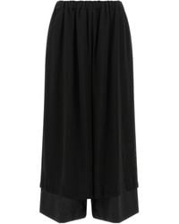 Comme des Garçons - Comme Des Garçons Layered Wide-Leg Pants - Lyst