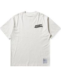 Satisfy - Distressed Logo T-Shirt - Lyst