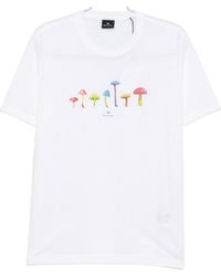 Paul Smith - Mushroom-Print T-Shirt - Lyst