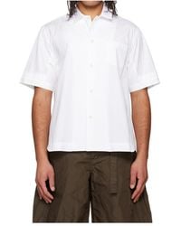 Sacai - Collared Short-Sleeved Shirt - Lyst