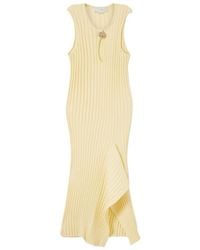 Stella McCartney - Sleeveless Ribbed-Knit Midi Dress - Lyst