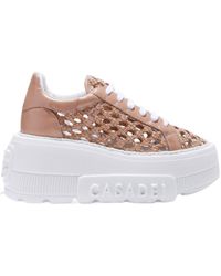 Casadei - Round-Headed Shoes With Thick Heels - Lyst
