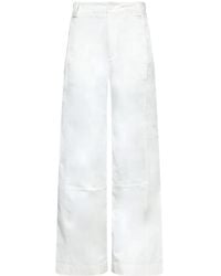 Lacoste - Cotton Gabardine Trousers - Lyst