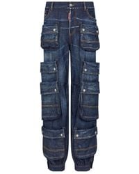DSquared² - Baggy Fit Cargo Jeans - Lyst