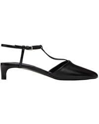 Jil Sander - T-Bar Square Toe Pumps - Lyst