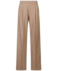 Max Mara - Pleated-Design Trousers - Lyst