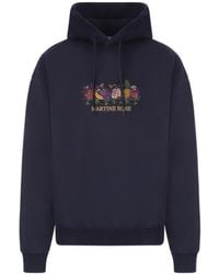 Martine Rose - Floral Embroidered Drawstring Hoodie - Lyst