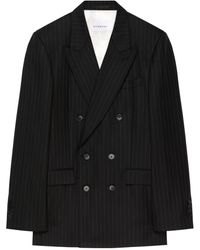 Givenchy - Striped Double Breasted Jacket - Lyst