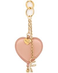 Chloé - Chloé Symbols Heart Key Ring Bag Charm - Lyst