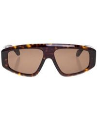 Alaïa - Tortoiseshell-Effect Mask-Frame Sunglasses - Lyst