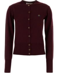 Vivienne Westwood - Orb-Embellished Virgin-Wool Cardigan - Lyst
